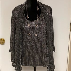 R&M Richards Mock Twinset Blouse
